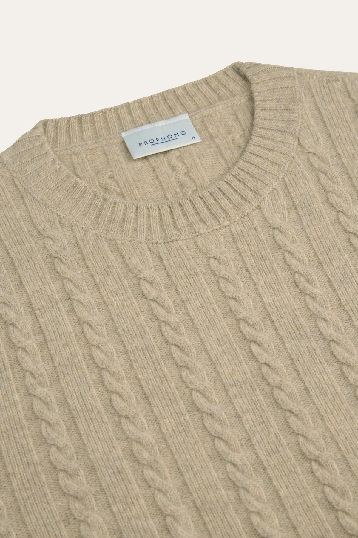 PROFUOMO CASHMERE CABLE PULLOVER