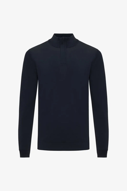 GENTI COOL COTTON HALF ZIP