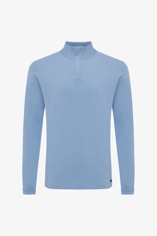 GENTI COOL COTTON HALF ZIP