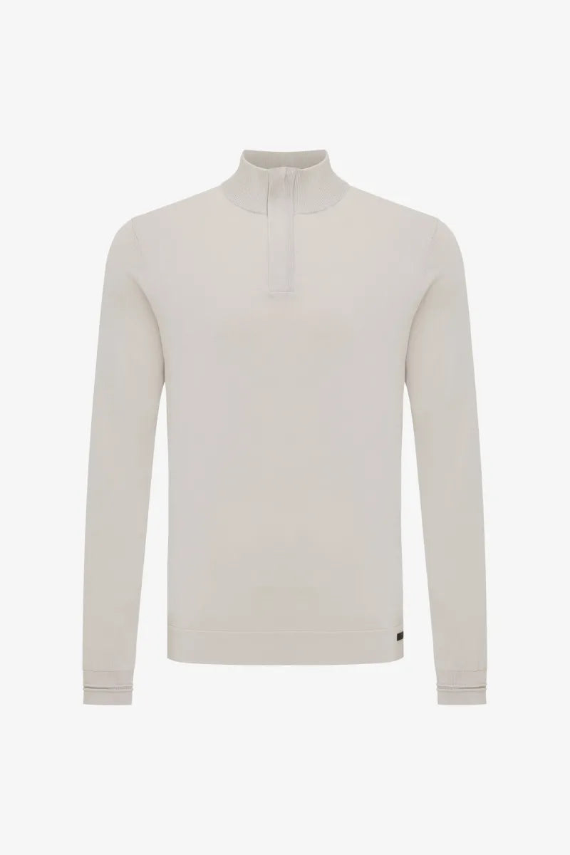 GENTI COOL COTTON HALF ZIP