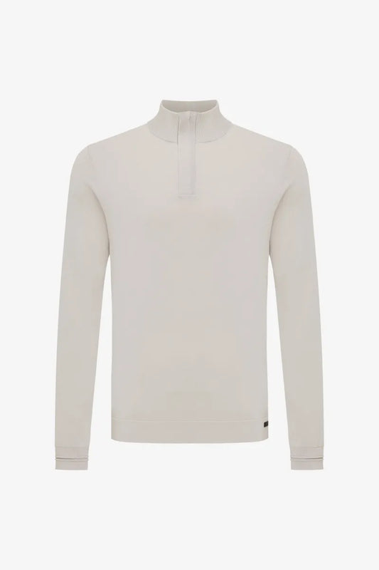 GENTI COOL COTTON HALF ZIP