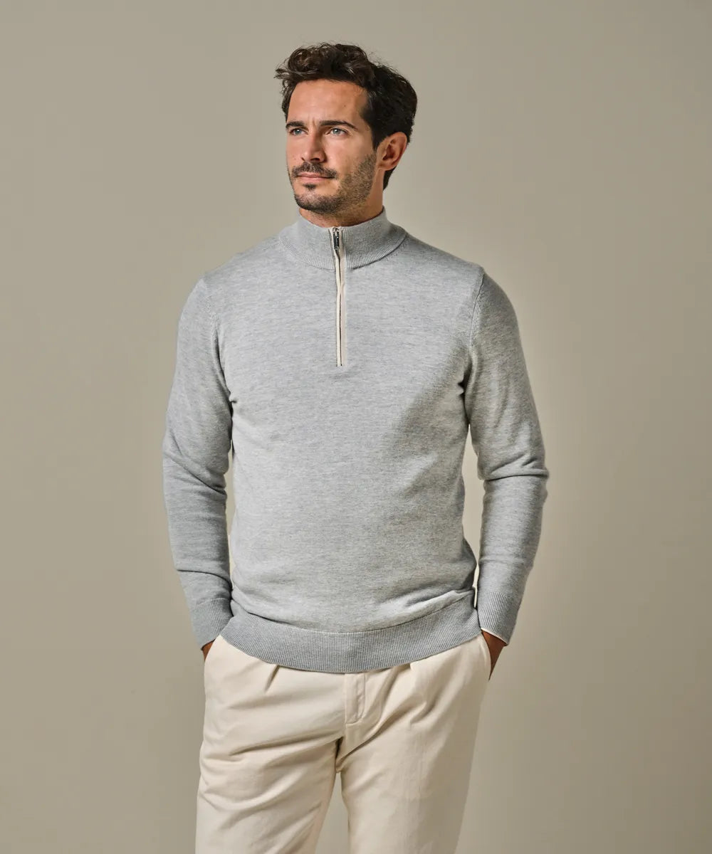 PROFUOMO HALF ZIP PULLOVER