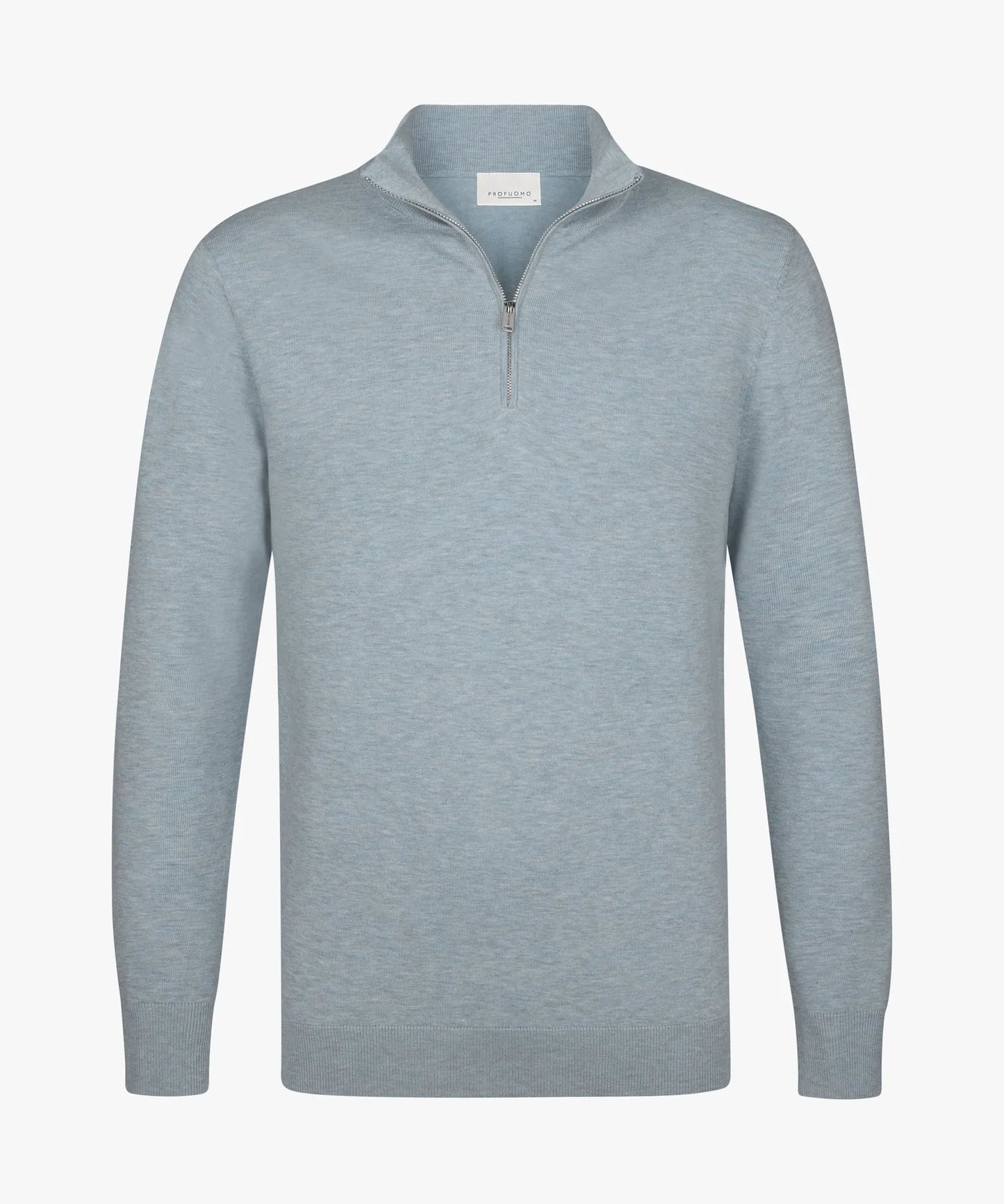 PROFUOMO COTTON SILK HALF ZIP PULLOVER