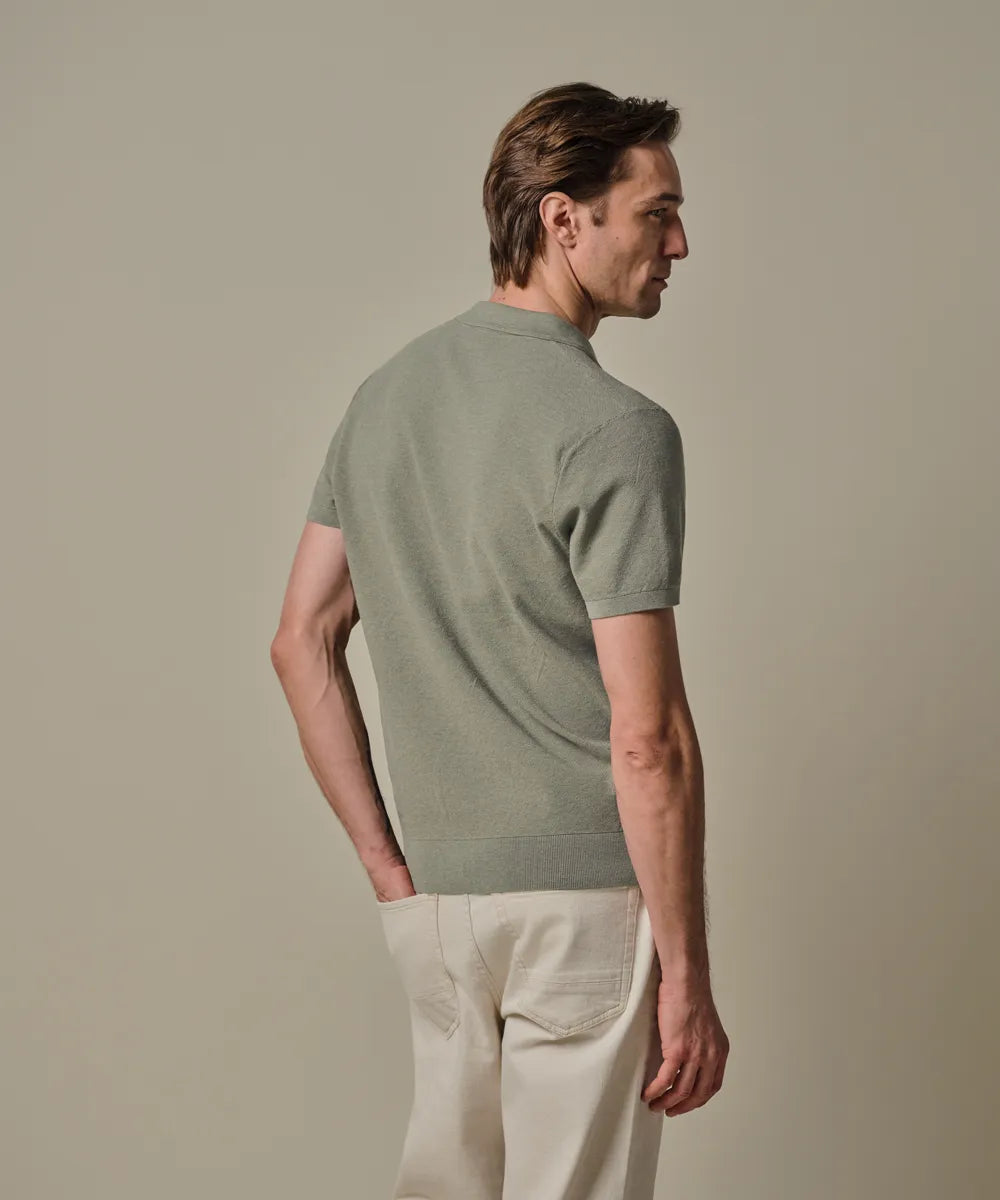 PROFUOMO LUXURY COTTON SILK RIVA POLO