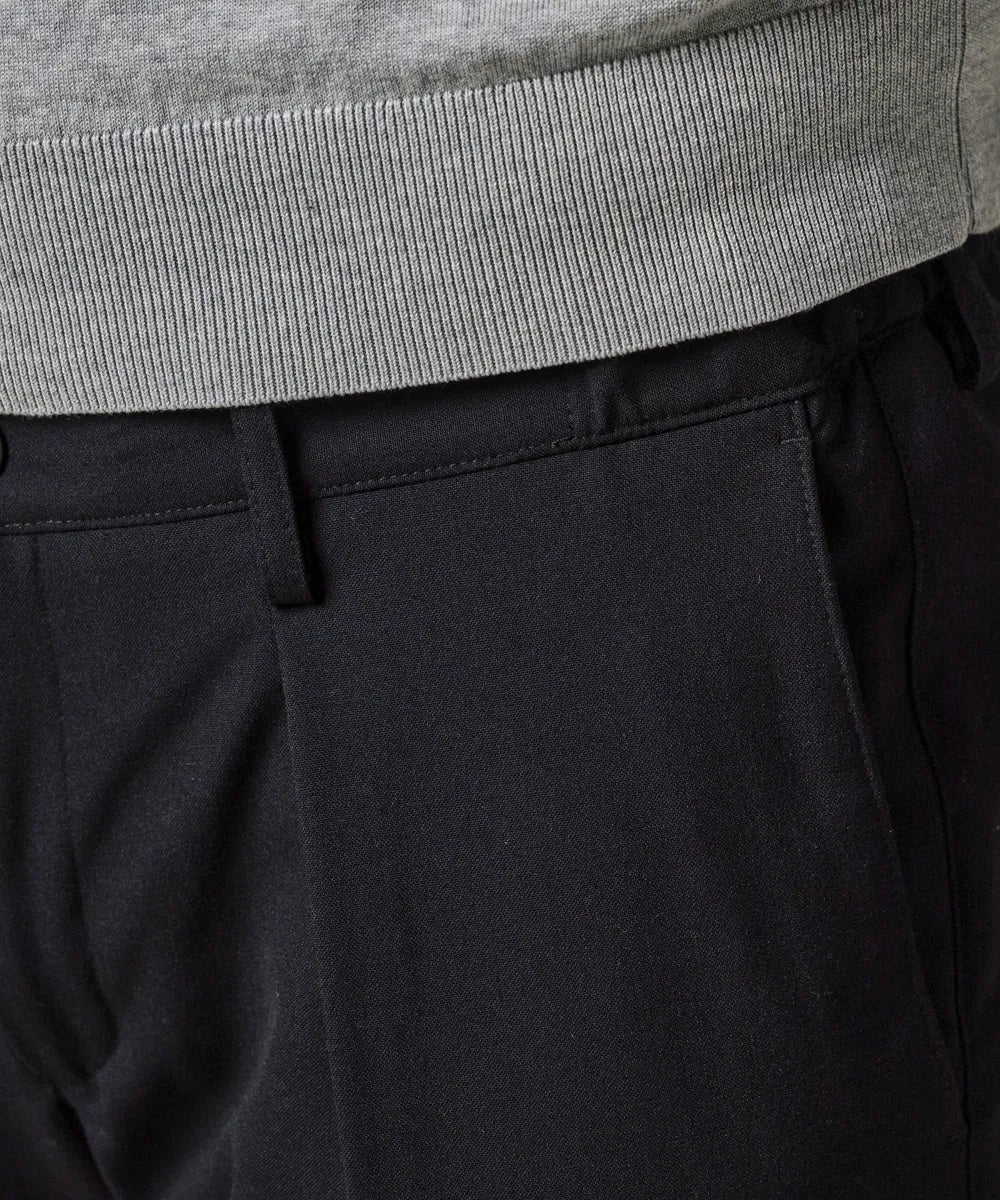 PROFUOMO NAVY TECH STRETCH PANTS