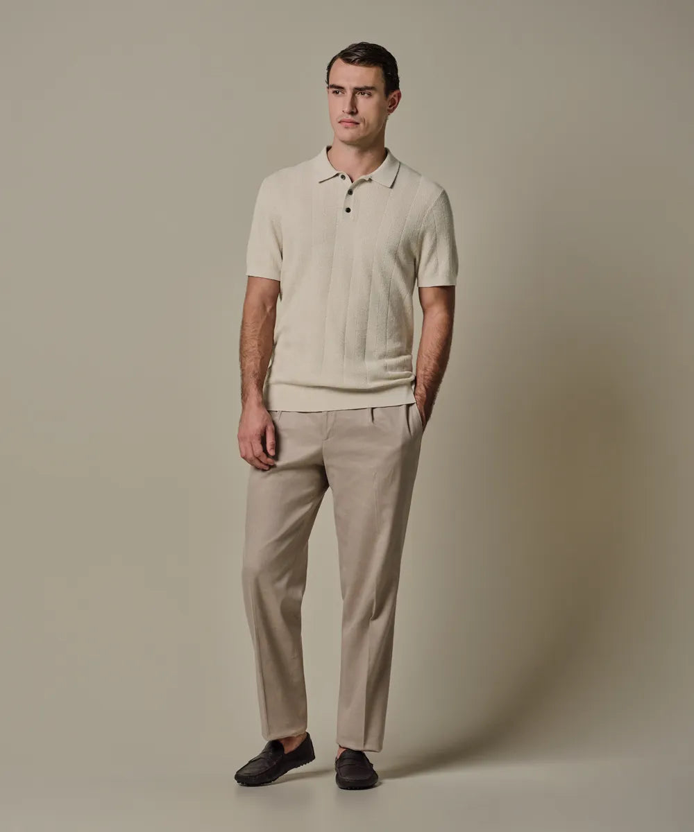 PROFUOMO LUXURY COTTON LINEN POLO