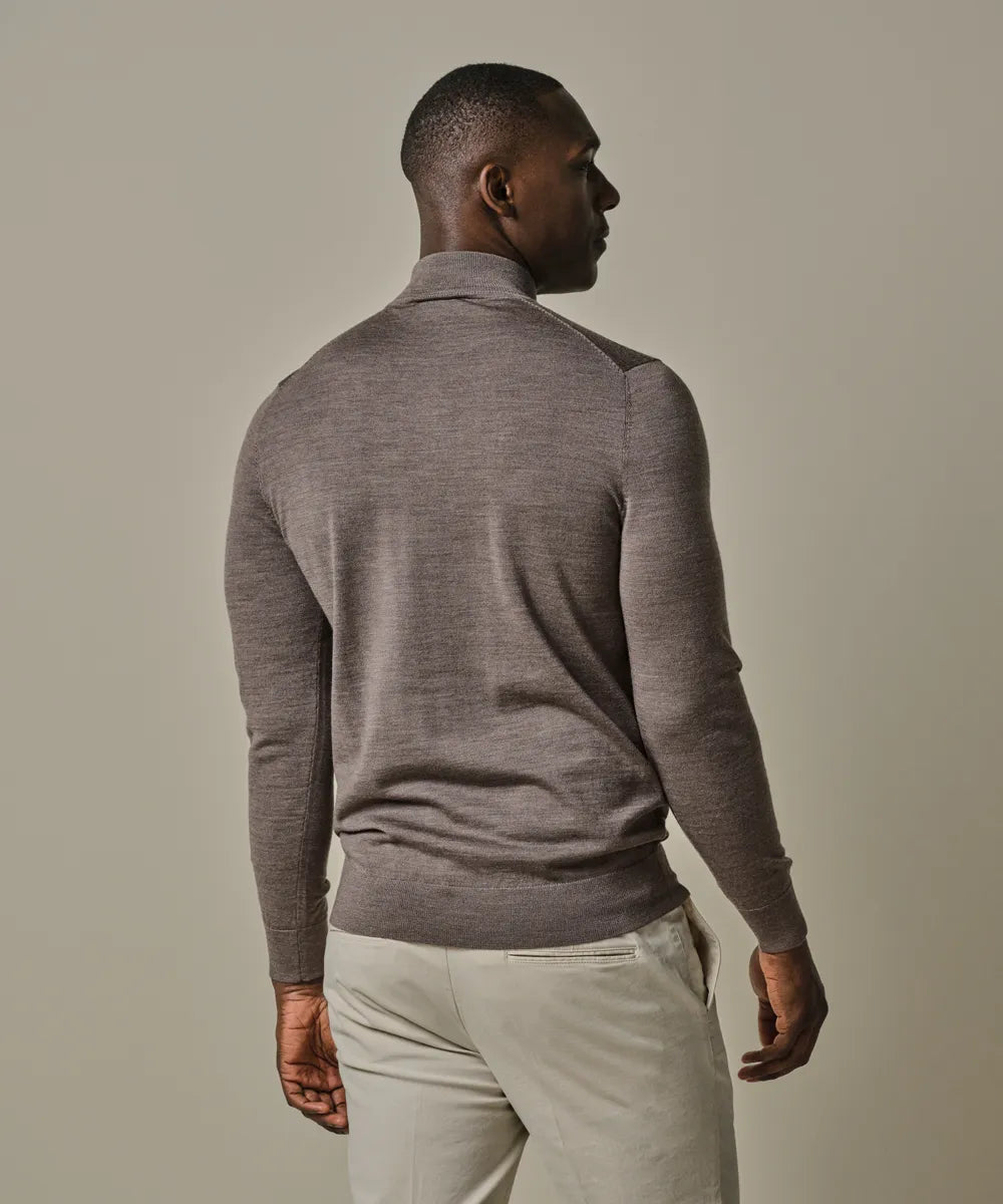 PROFUOMO MERINO MOCK NECK