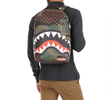 Load image into Gallery viewer, SPRAYGROUND CAMO SHARKS BACKPACK

