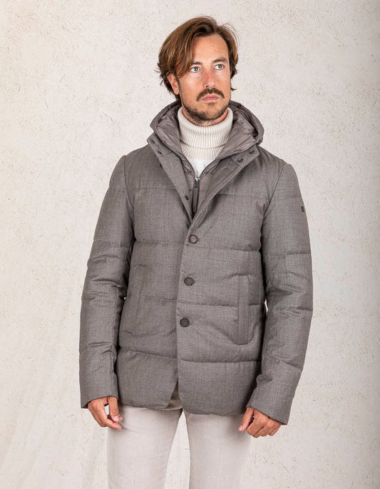 DUNO QUILTED WOOL JACKET