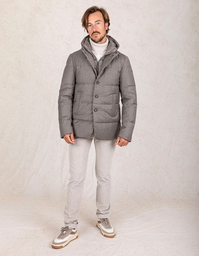 DUNO QUILTED WOOL JACKET