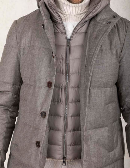 DUNO QUILTED WOOL JACKET