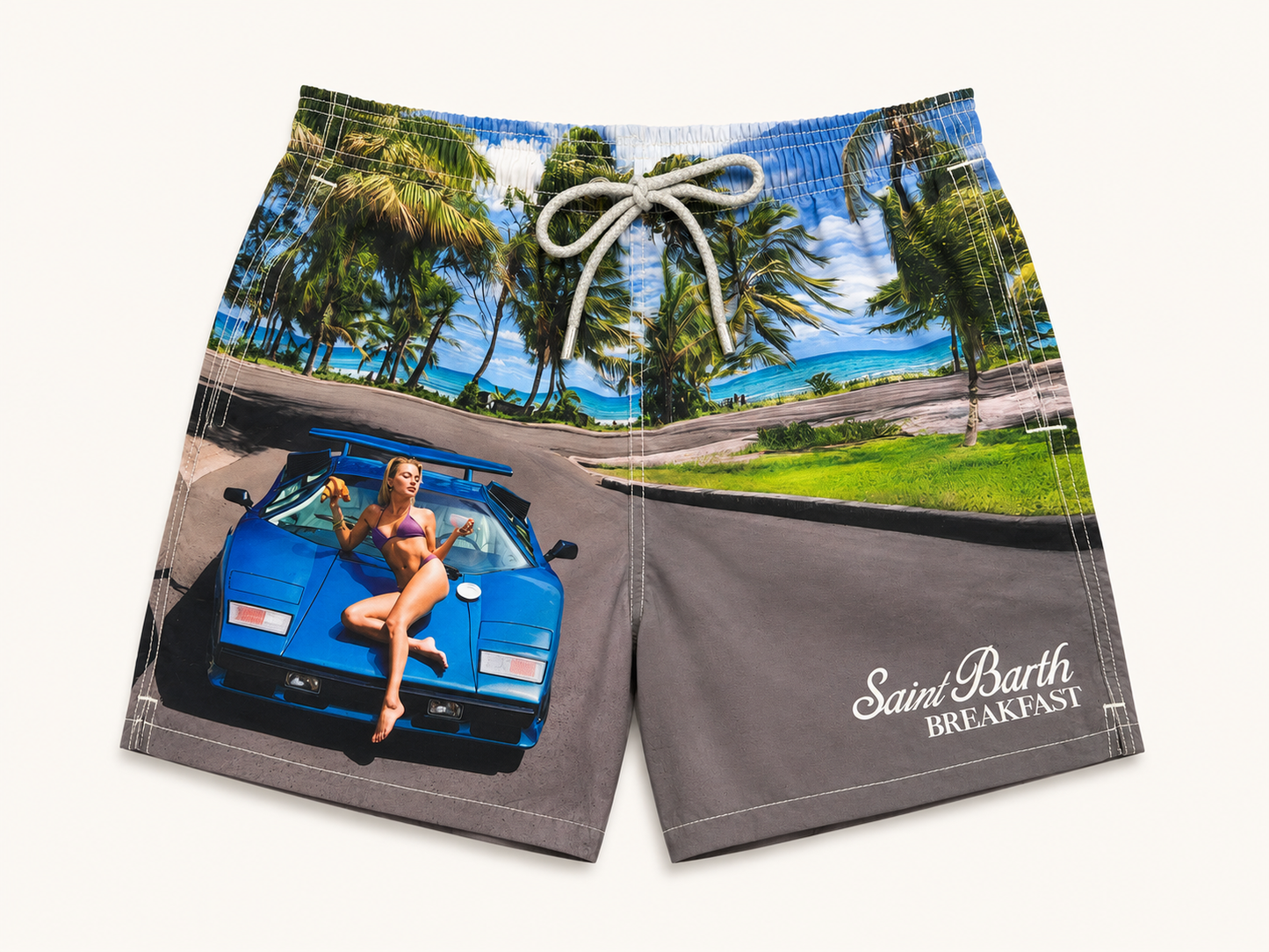 ST BARTH SUMMER BREAKFAST SWIMSHORTS