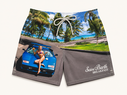 ST BARTH SUMMER BREAKFAST SWIMSHORTS