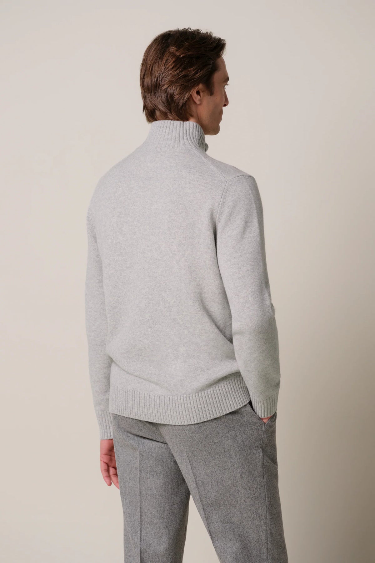 PROFUOMO WOOL HALF ZIP