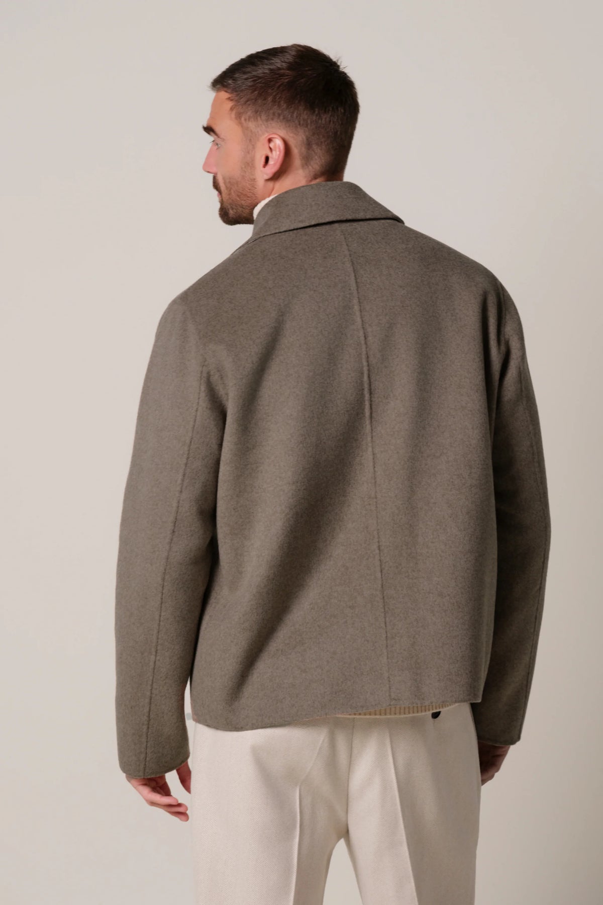 PROFUOMO REVERSIBLE WOOL JACKET