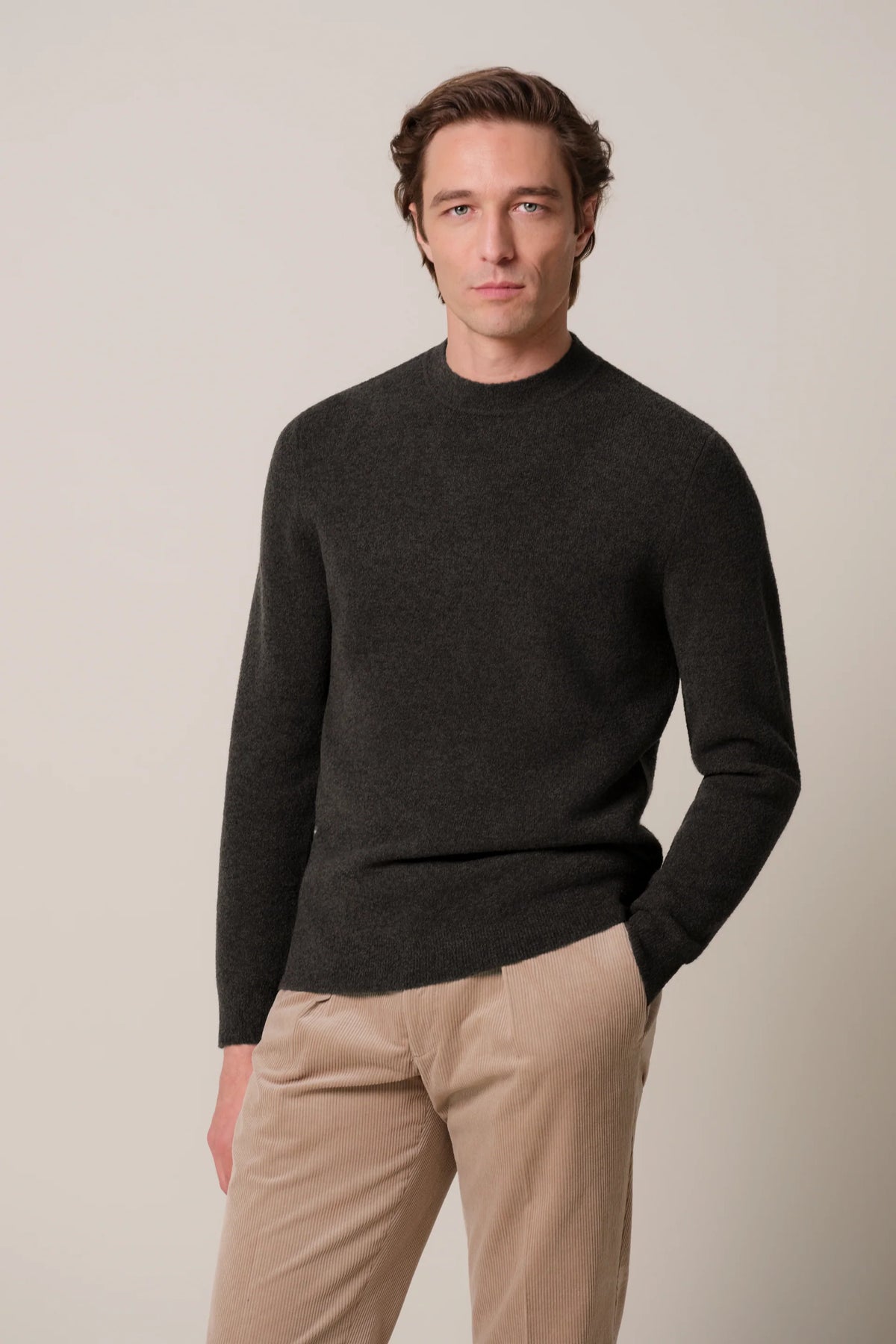 PROFUOMO BOILED WOOL PULLOVER