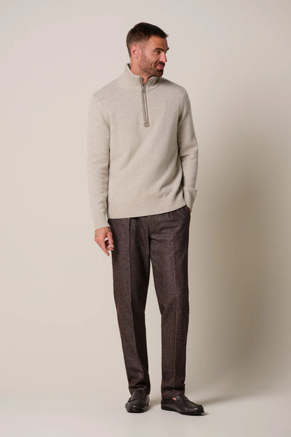 PROFUOMO WOOL HALF ZIP