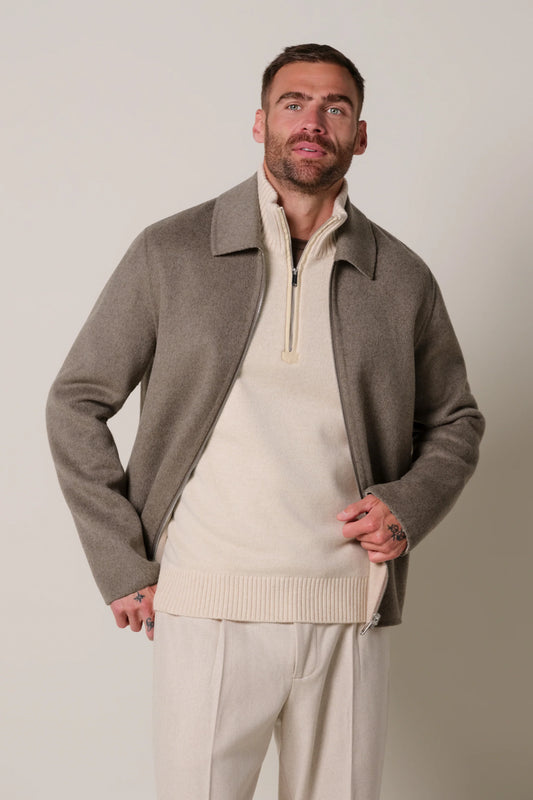 PROFUOMO REVERSIBLE WOOL JACKET