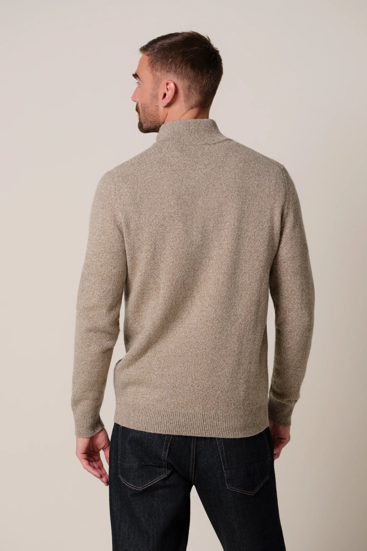 PROFUOMO WOOL HALF ZIP