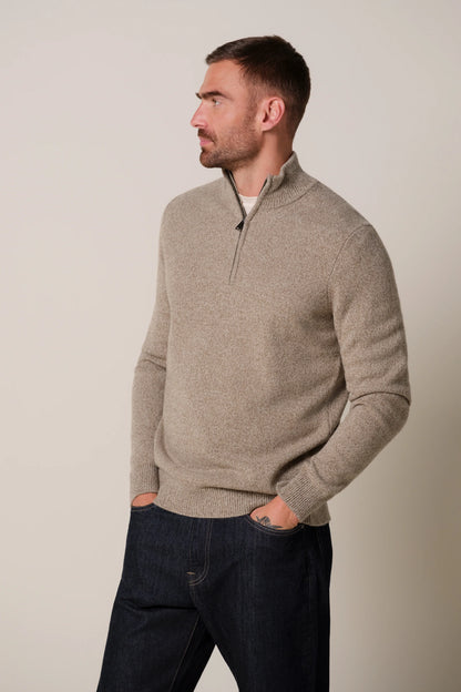 PROFUOMO WOOL HALF ZIP