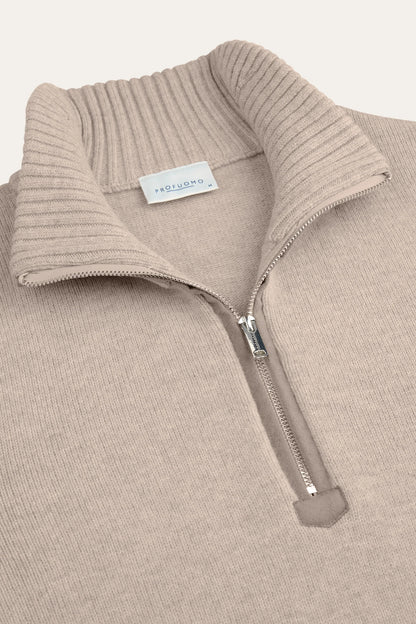 PROFUOMO WOOL HALF ZIP