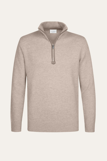 PROFUOMO WOOL HALF ZIP