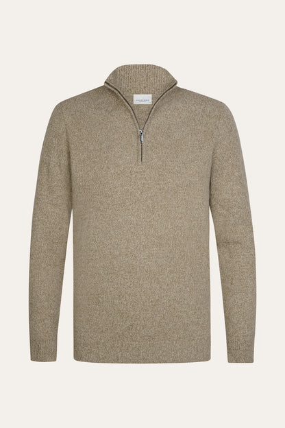 PROFUOMO WOOL HALF ZIP