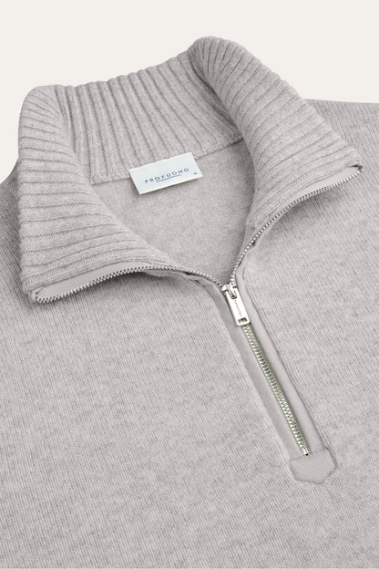 PROFUOMO WOOL HALF ZIP