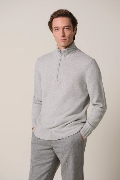 PROFUOMO WOOL HALF ZIP