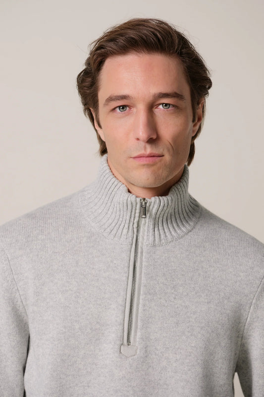 PROFUOMO WOOL HALF ZIP