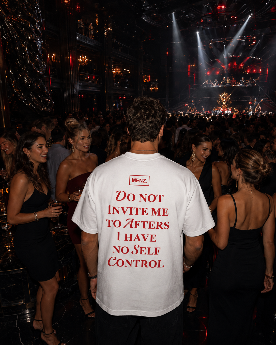 MENZ. DON'T INVITE ME TEE