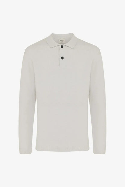 GENTI BOILED COTTON POLO SWEATER