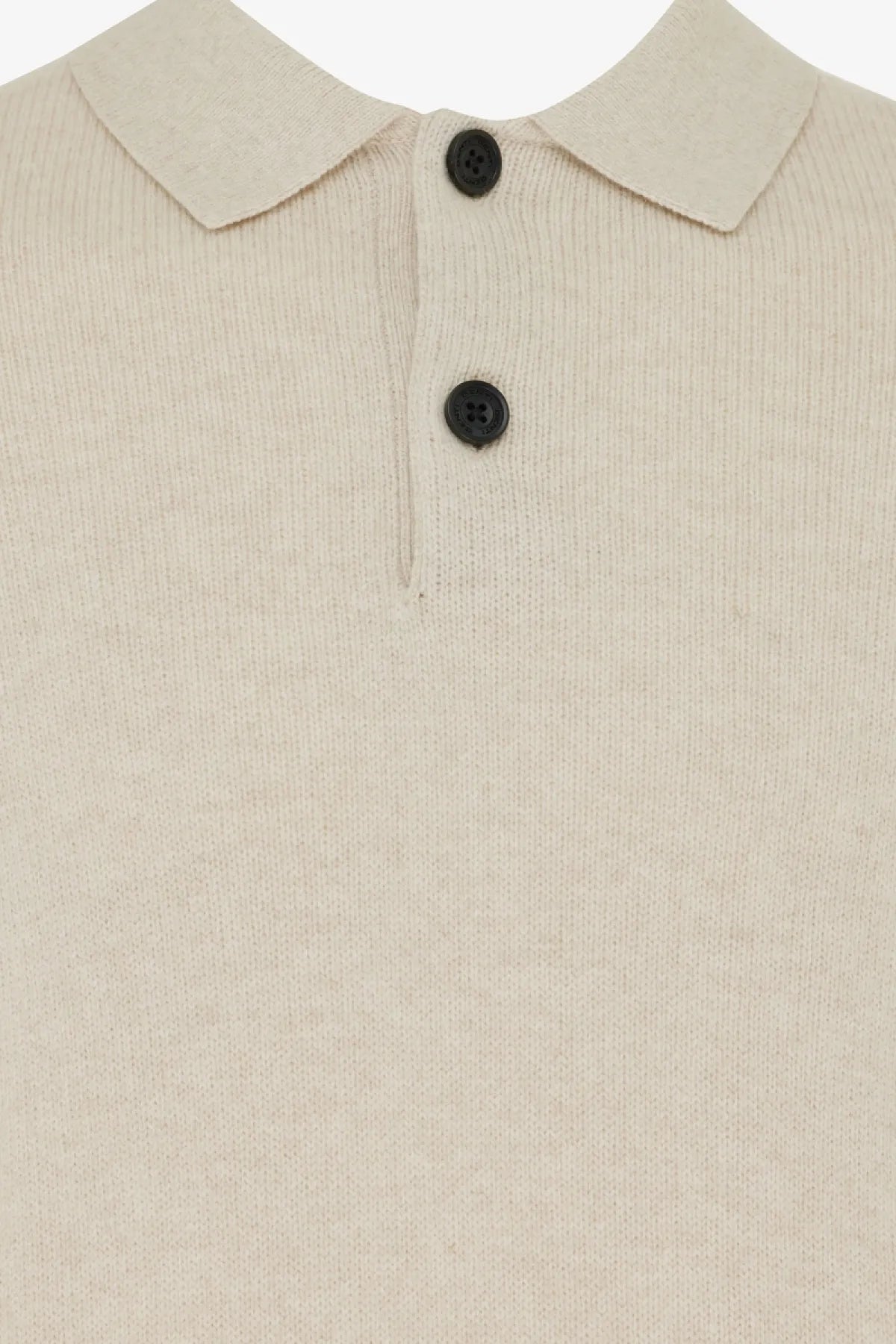 GENTI WOOL MIX POLO SWEATER