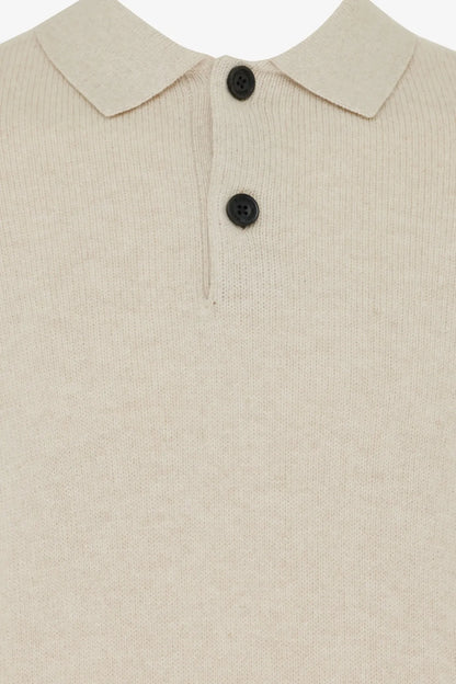 GENTI WOOL MIX POLO SWEATER