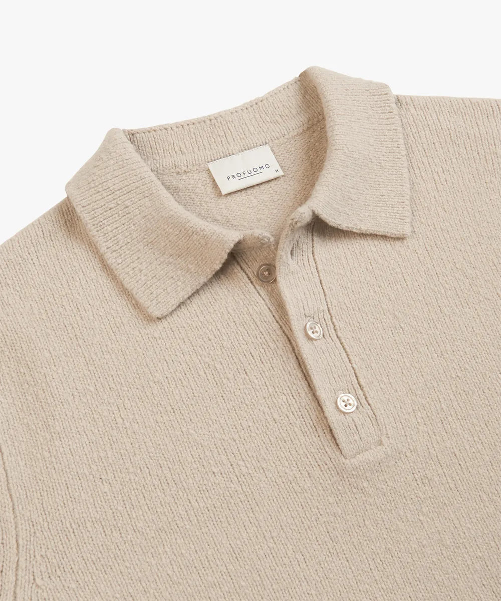 PROFUOMO BOILED WOOL POLO