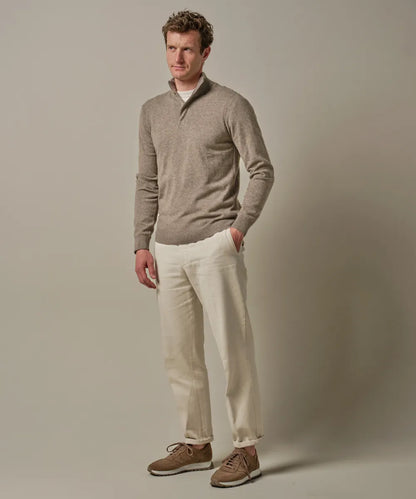 PROFUOMO HALF ZIP SWEATER