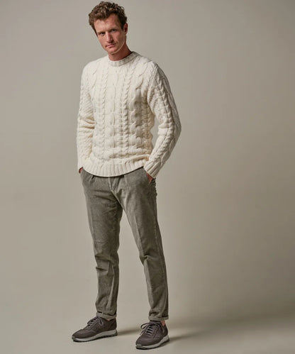 PROFUOMO CABLE CREWNECK