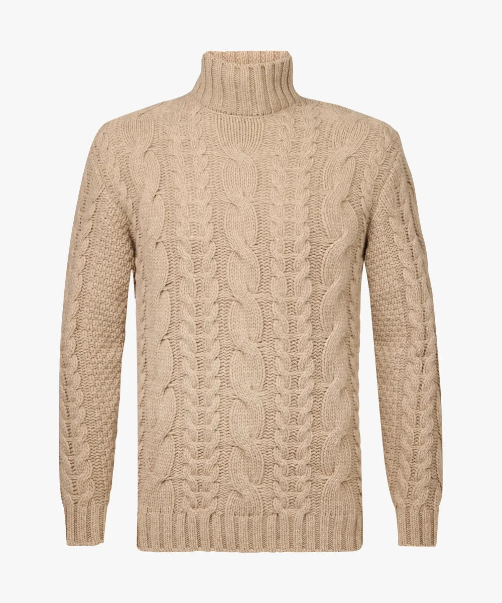 PROFUOMO CABLE MOCKNECK