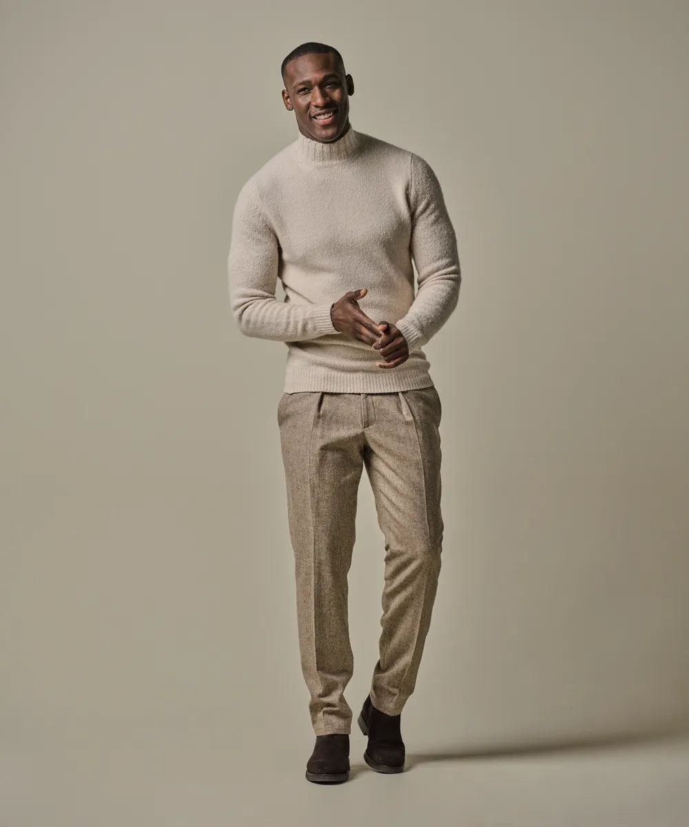 PROFUOMO MOCK NECK PULLOVER