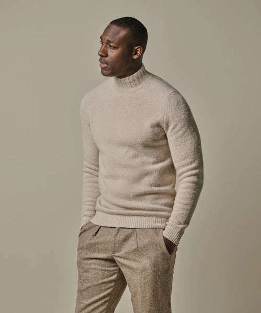 PROFUOMO MOCK NECK PULLOVER