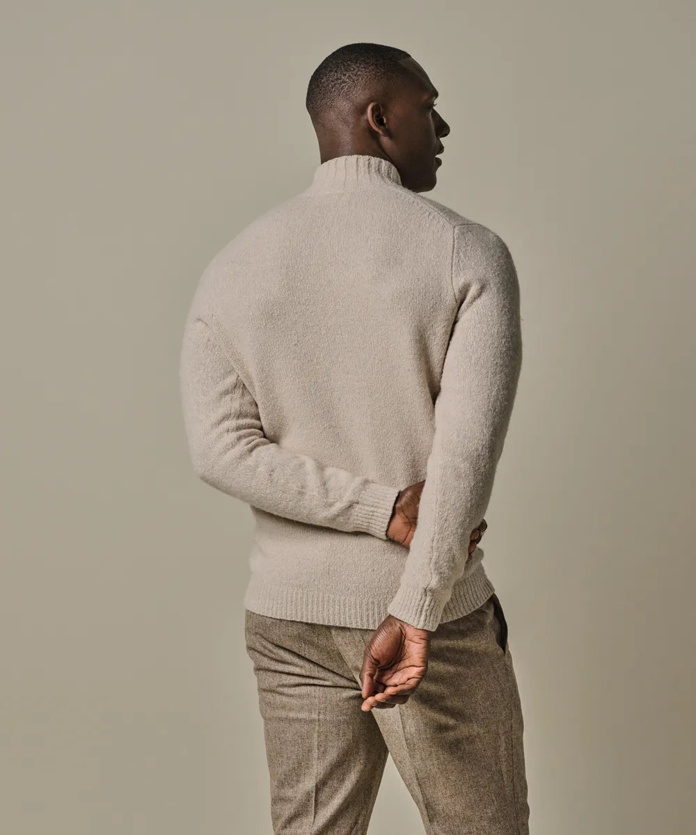 PROFUOMO MOCK NECK PULLOVER