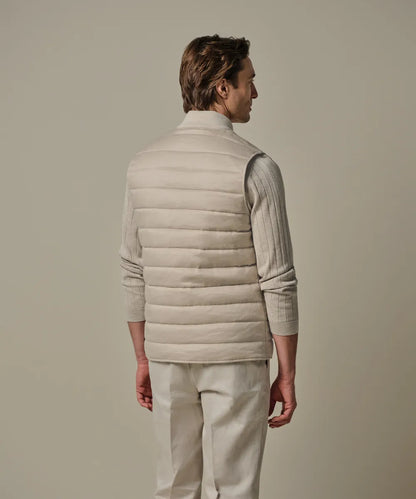 PROFUOMO LINEN COTTON BODYWARMER