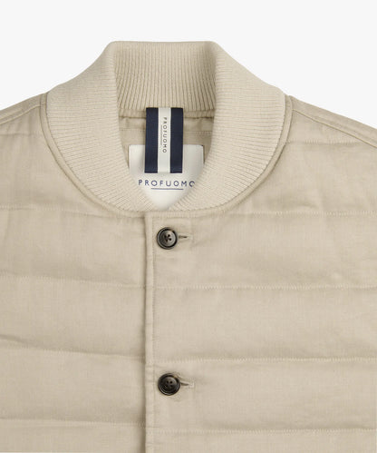 PROFUOMO LINEN COTTON BODYWARMER