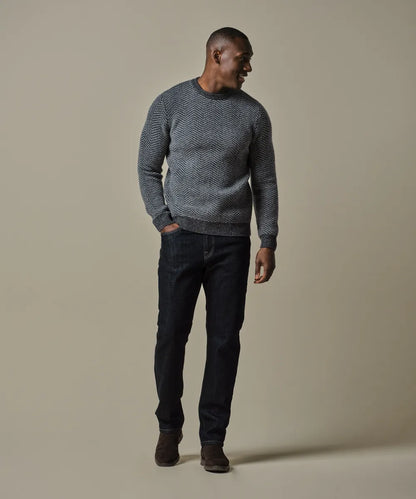 PROFUOMO HERRIGBONE PULLOVER