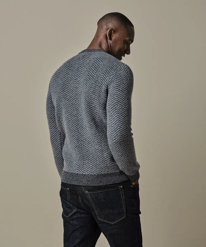 PROFUOMO HERRIGBONE PULLOVER