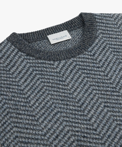 PROFUOMO HERRIGBONE PULLOVER