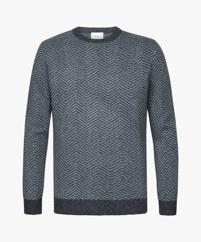 PROFUOMO HERRIGBONE PULLOVER