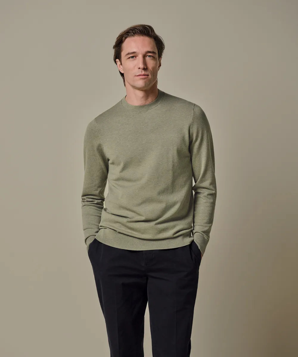 PROFUOMO COTTON SILK PULLOVER