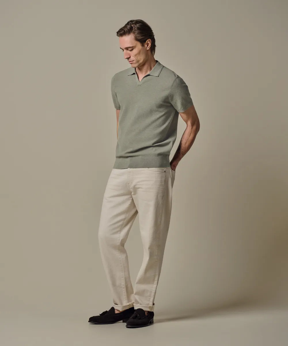 PROFUOMO LUXURY COTTON SILK RIVA POLO