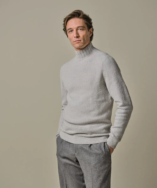 PROFUOMO MOCK NECK PULLOVER